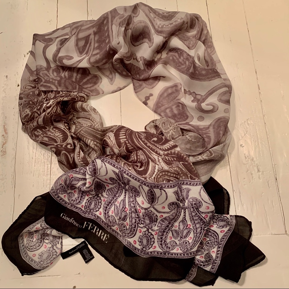 Gianfranco Ferre silk scarf